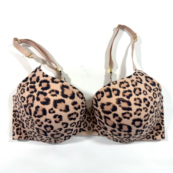 Victorias Secret Incredible Lined Demi Bra Leopard Underwire - Picture 1 of 3